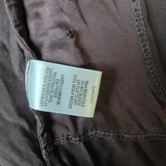 Young Fabulous & Broke NWT Brown Satin Wrap Mini Dress Spaghetti Straps‎ Large - Picture 8 of 12